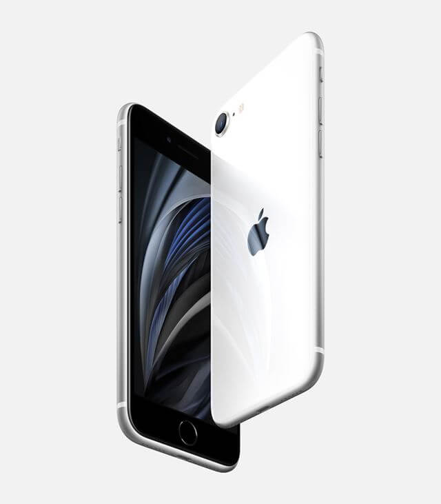 新型iPhone SE　ホワイト